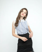 Load image into Gallery viewer, COLLARED LACE BLOUSE - OSMOSE ONLINE SHOPPING