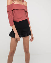 Load image into Gallery viewer, LIZZIE RUFFLED HEM SHORTS - OSMOSE ONLINE SHOPPING