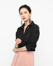 Load image into Gallery viewer, OVERSIZED SHIRT BLOUSE - OSMOSE ONLINE SHOPPING