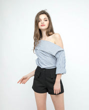 Load image into Gallery viewer, HIGH WAIST MINI FLAP SHORTS - OSMOSE ONLINE SHOPPING