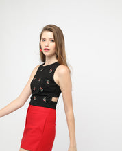 Load image into Gallery viewer, LACE DETAIL STRIPES TOP - OSMOSE ONLINE SHOPPING