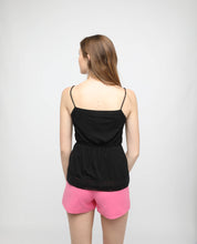 Load image into Gallery viewer, EYELET CAMI PEPLUM TOP - OSMOSE ONLINE SHOPPING