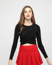 Load image into Gallery viewer, LONG SLEEVE WRAP TOP - OSMOSE ONLINE SHOPPING