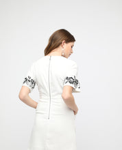 Load image into Gallery viewer, CROCHET APPLIQUE SLEEVED DRESS - OSMOSE ONLINE SHOPPING