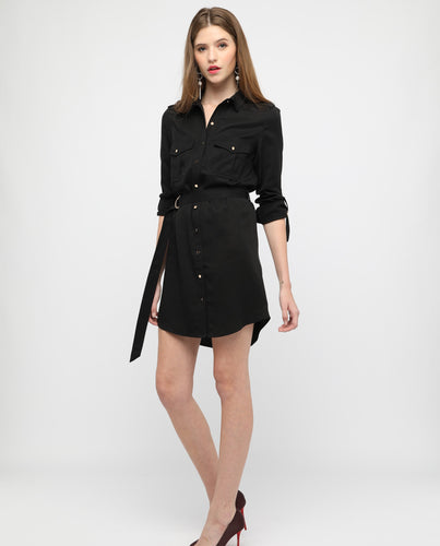 ELIZA BELTED SHIRTDRESS - OSMOSE ONLINE SHOPPING