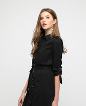 Load image into Gallery viewer, ELIZA BELTED SHIRTDRESS - OSMOSE ONLINE SHOPPING