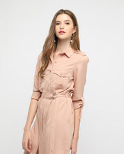 Load image into Gallery viewer, ELIZA BELTED SHIRTDRESS - OSMOSE ONLINE SHOPPING