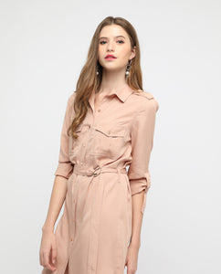 ELIZA BELTED SHIRTDRESS - OSMOSE ONLINE SHOPPING