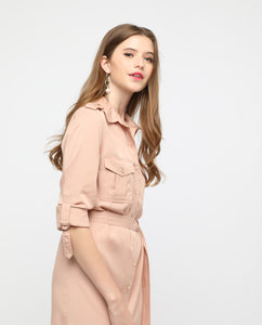 ELIZA BELTED SHIRTDRESS - OSMOSE ONLINE SHOPPING