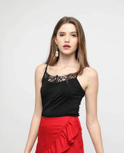 Load image into Gallery viewer, LACE TRIM JERSEY - OSMOSE ONLINE SHOPPING