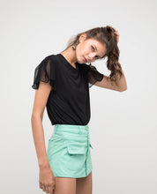 Load image into Gallery viewer, FLUTTERS SLEEVE JERSEY TEE - OSMOSE ONLINE SHOPPING