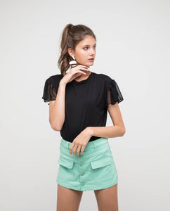 DELPHINA LAYERED FRONT SKORTS - OSMOSE ONLINE SHOPPING