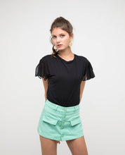 Load image into Gallery viewer, FLUTTERS SLEEVE JERSEY TEE - OSMOSE ONLINE SHOPPING