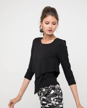 Load image into Gallery viewer, LAYERED FRONT JERSEY TEE - OSMOSE ONLINE SHOPPING