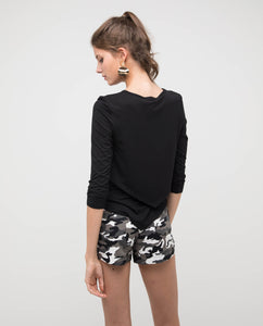 UTILITY CAMO-PRINT SHORTS - OSMOSE ONLINE SHOPPING