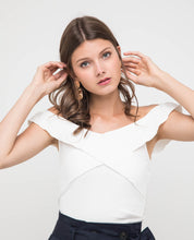 Load image into Gallery viewer, SHEILA CROSSOVER KNIT TOP - OSMOSE ONLINE SHOPPING