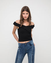 Load image into Gallery viewer, SHEILA CROSSOVER KNIT TOP - OSMOSE ONLINE SHOPPING