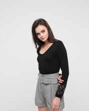 Load image into Gallery viewer, AZALEA LACE SLEEVE TOP - OSMOSE ONLINE SHOPPING