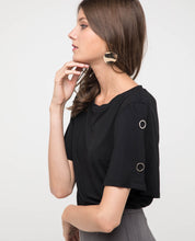 Load image into Gallery viewer, EYELET RING JERSEY TEE - OSMOSE ONLINE SHOPPING