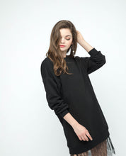 Load image into Gallery viewer, JILL LACE HEM OVERSIZED DRESS - OSMOSE ONLINE SHOPPING