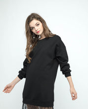 Load image into Gallery viewer, JILL LACE HEM OVERSIZED DRESS - OSMOSE ONLINE SHOPPING