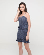 Load image into Gallery viewer, Blaire Denim Peplum Top