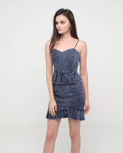 Load image into Gallery viewer, Blaire Denim Peplum Top