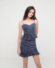 Load image into Gallery viewer, Blaire Denim Peplum Top