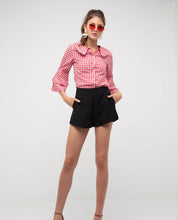 Load image into Gallery viewer, GINGHAM FLUTTERS TOP - OSMOSE ONLINE SHOPPING