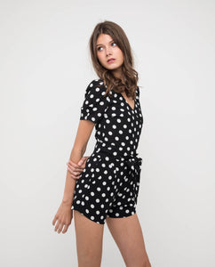 DAYLNA POLKA PRINT TOP - OSMOSE ONLINE SHOPPING