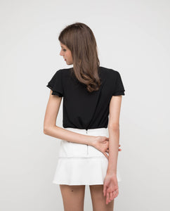 SOPHYA TRIMMED DETAIL SKIRT - OSMOSE ONLINE SHOPPING