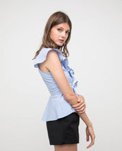 Load image into Gallery viewer, LAELIA FLUTTER PEPLUM TOP - OSMOSE ONLINE SHOPPING
