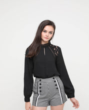 Load image into Gallery viewer, COLETTE LACE TRIMMED BLOUSE - OSMOSE ONLINE SHOPPING