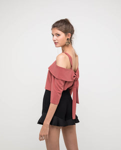 LIZZIE RUFFLED HEM SHORTS - OSMOSE ONLINE SHOPPING