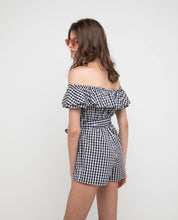 Load image into Gallery viewer, CASSIE GINGHAM ROMPER - OSMOSE ONLINE SHOPPING