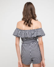 Load image into Gallery viewer, CASSIE GINGHAM ROMPER - OSMOSE ONLINE SHOPPING