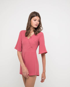 HAYLEY OVERLAP FRONT ROMPER - OSMOSE ONLINE SHOPPING