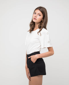JAMILYN FRONT BUTTON SHORTS - OSMOSE ONLINE SHOPPING