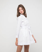 Load image into Gallery viewer, Ranice Belted Shirt Dress - OSMOSE ONLINE SHOPPING