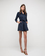 Load image into Gallery viewer, Ranice Belted Shirt Dress - OSMOSE ONLINE SHOPPING