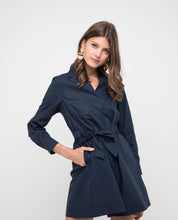 Load image into Gallery viewer, Ranice Belted Shirt Dress - OSMOSE ONLINE SHOPPING