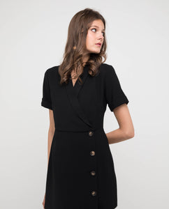 FELYN SIDE BUTTON DRESS - OSMOSE ONLINE SHOPPING
