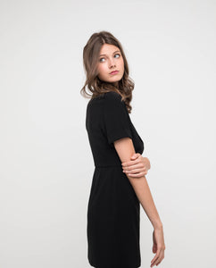 FELYN SIDE BUTTON DRESS - OSMOSE ONLINE SHOPPING