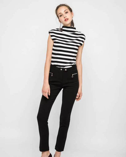 ZIPPER FITTED PANTS - OSMOSE ONLINE SHOPPING