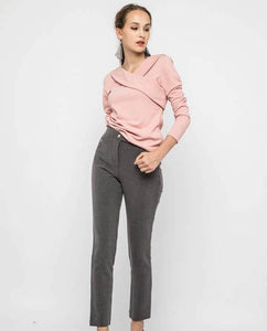 ZIPPER FITTED PANTS - OSMOSE ONLINE SHOPPING