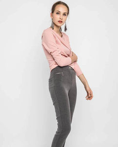 ZIPPER FITTED PANTS - OSMOSE ONLINE SHOPPING