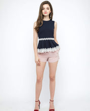 Load image into Gallery viewer, XENIA LACE TRIMMED TOP - OSMOSE ONLINE SHOPPING