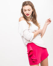 Load image into Gallery viewer, SIDE RUFFLE SHORTS - OSMOSE ONLINE SHOPPING