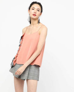 RUFFLED LACE CAMISOLE - OSMOSE ONLINE SHOPPING