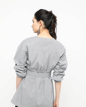 Load image into Gallery viewer, PUFFY BELTED BLOUSE - OSMOSE ONLINE SHOPPING